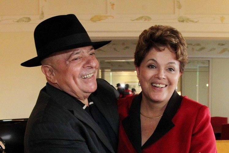 Presidenta Dilma e o Ex Presidente Lula em São Paulo.