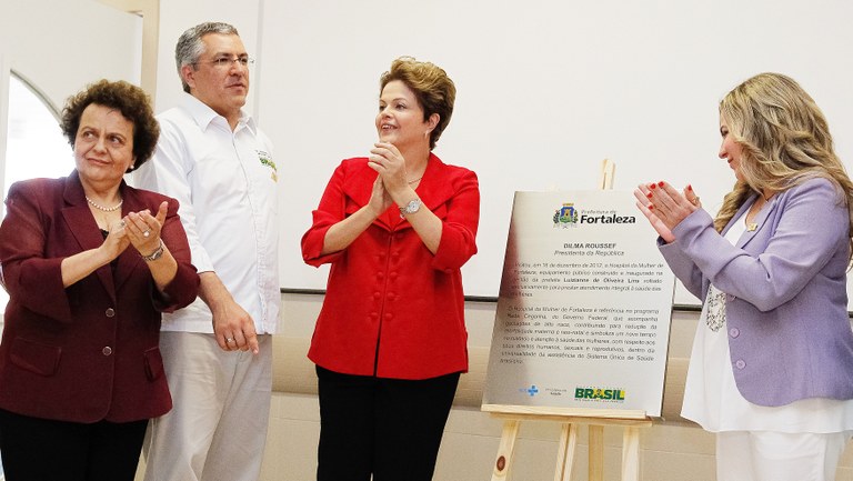 Presidenta Dilma Rousseff durante visita ao Hospital da Mulher de Fortaleza - 03