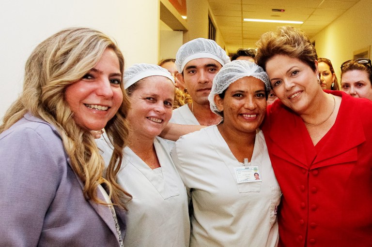 Presidenta Dilma Rousseff durante visita ao Hospital da Mulher de Fortaleza - 01