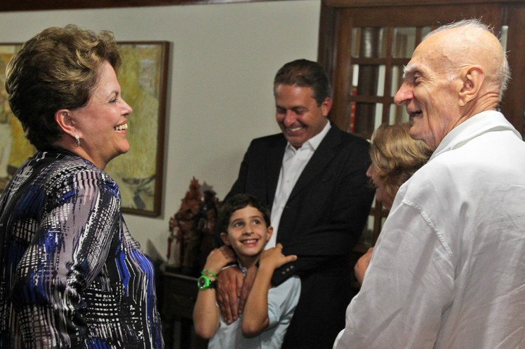 Presidenta Dilma Rousseff com Ariano Suassuna