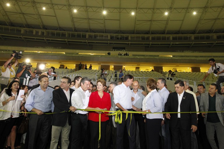 Presidenta Dilma Rousseff durante Apresentação da Arena Castelão - 03