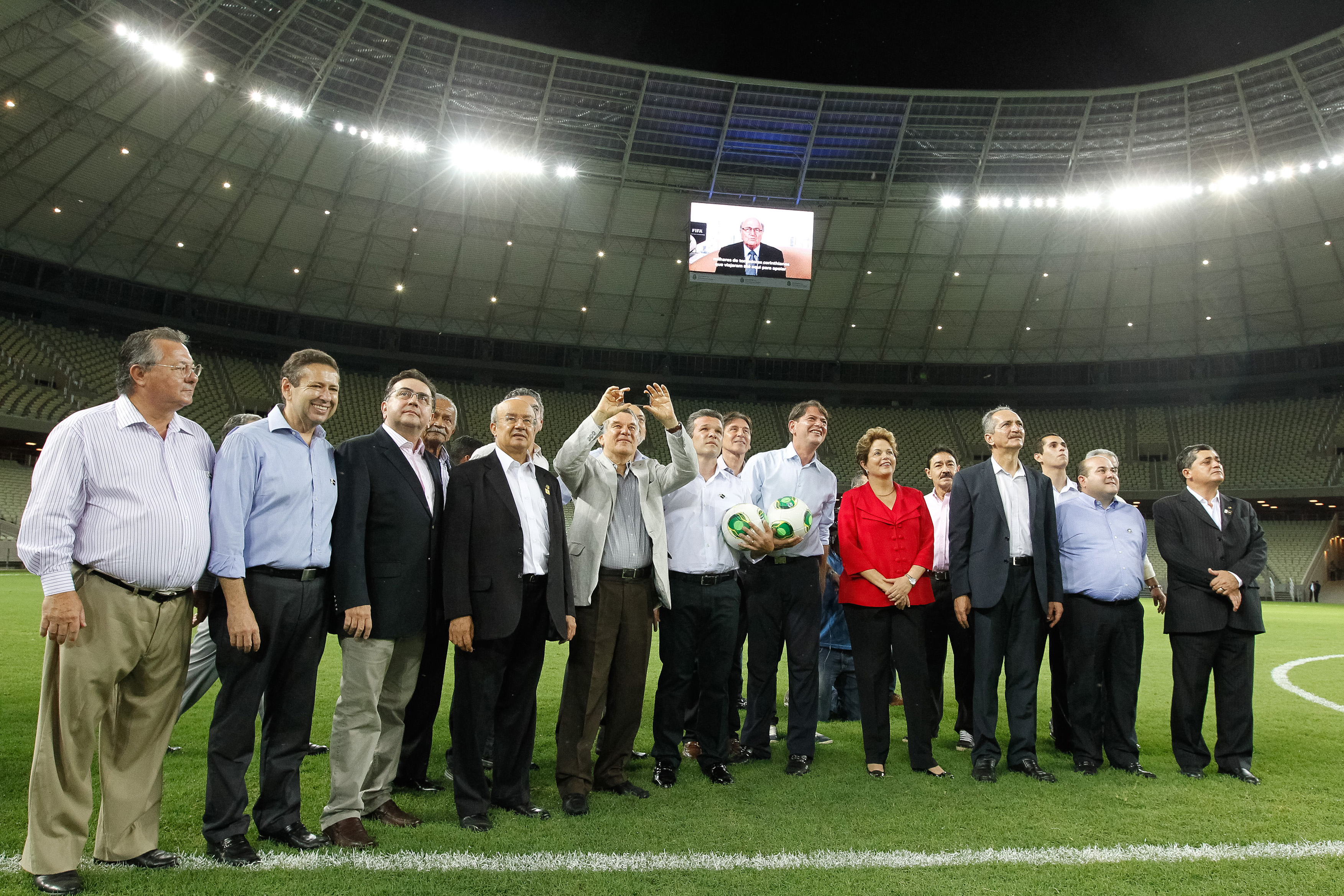 Presidenta Dilma Rousseff durante Apresentação da Arena Castelão - 06