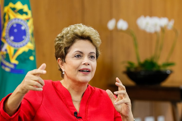 Presidenta Dilma Rousseff durante entrevista à TV Deutsche Welle - 04