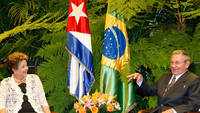 Reunião bilateral com o Presidente de Cuba, Raúl Castro