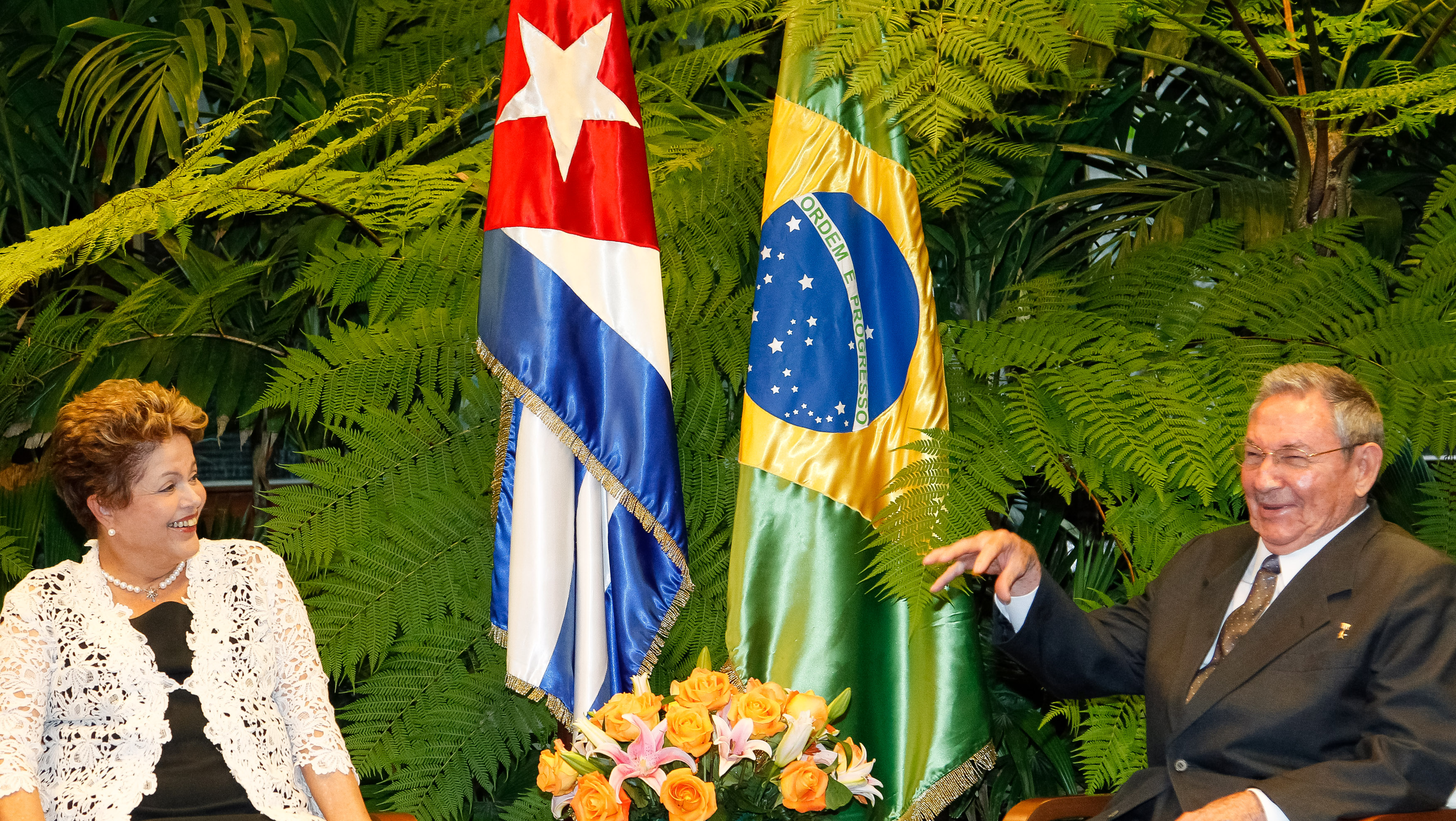 Reunião bilateral com o Presidente de Cuba, Raúl Castro