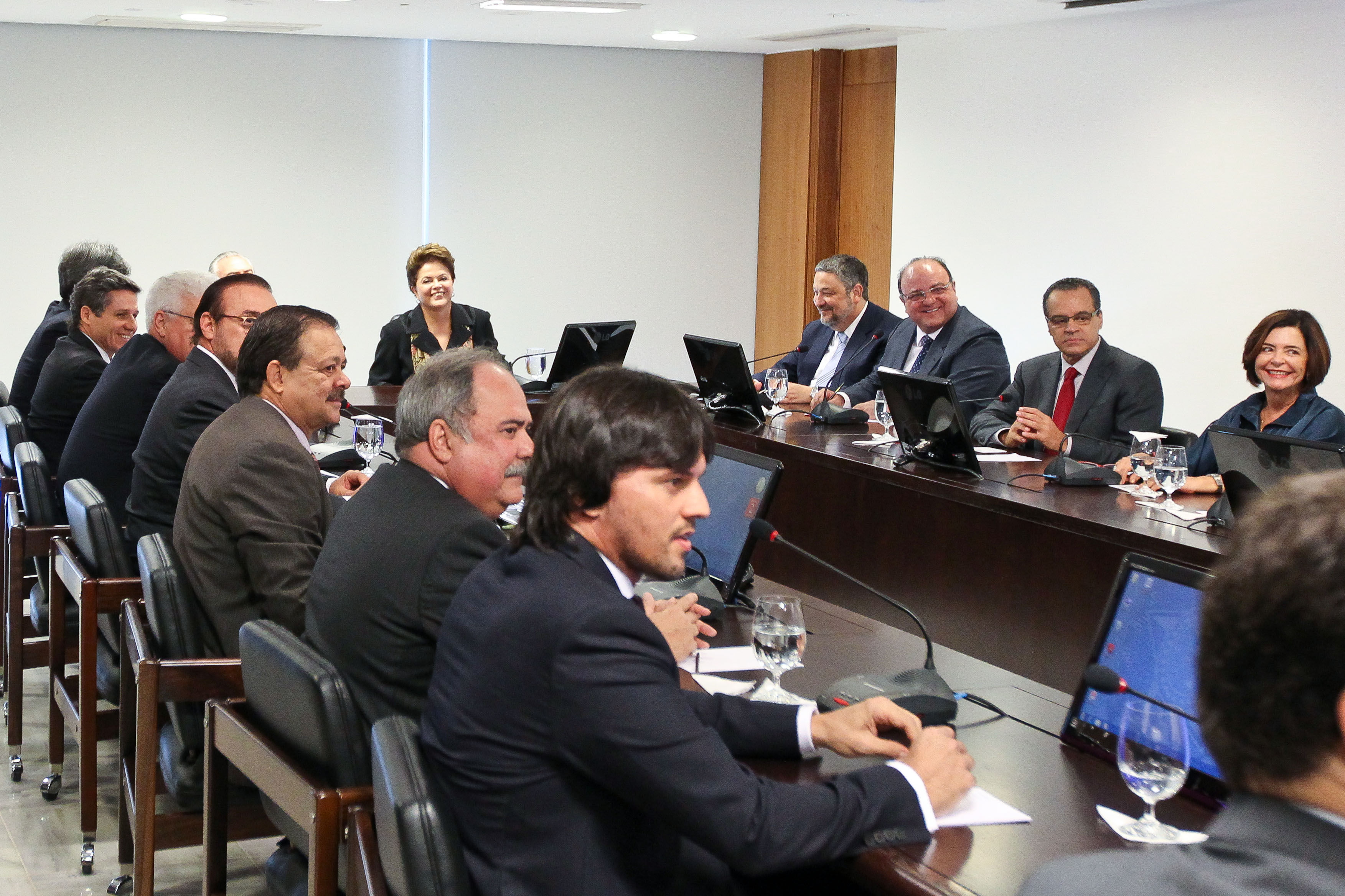  Dilma Rousseff participa de reunião com líderes dos partidos da base aliada na Câmara dos Deputados