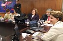 Dilma Rousseff durante reunião com ministros no Palácio do Planalto 8