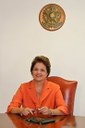 Dilma Rousseff durante reunião no Palácio do Planalto