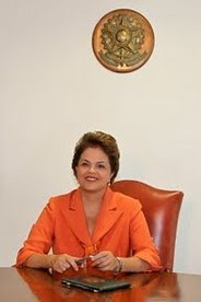 Dilma Rousseff durante reunião no Palácio do Planalto