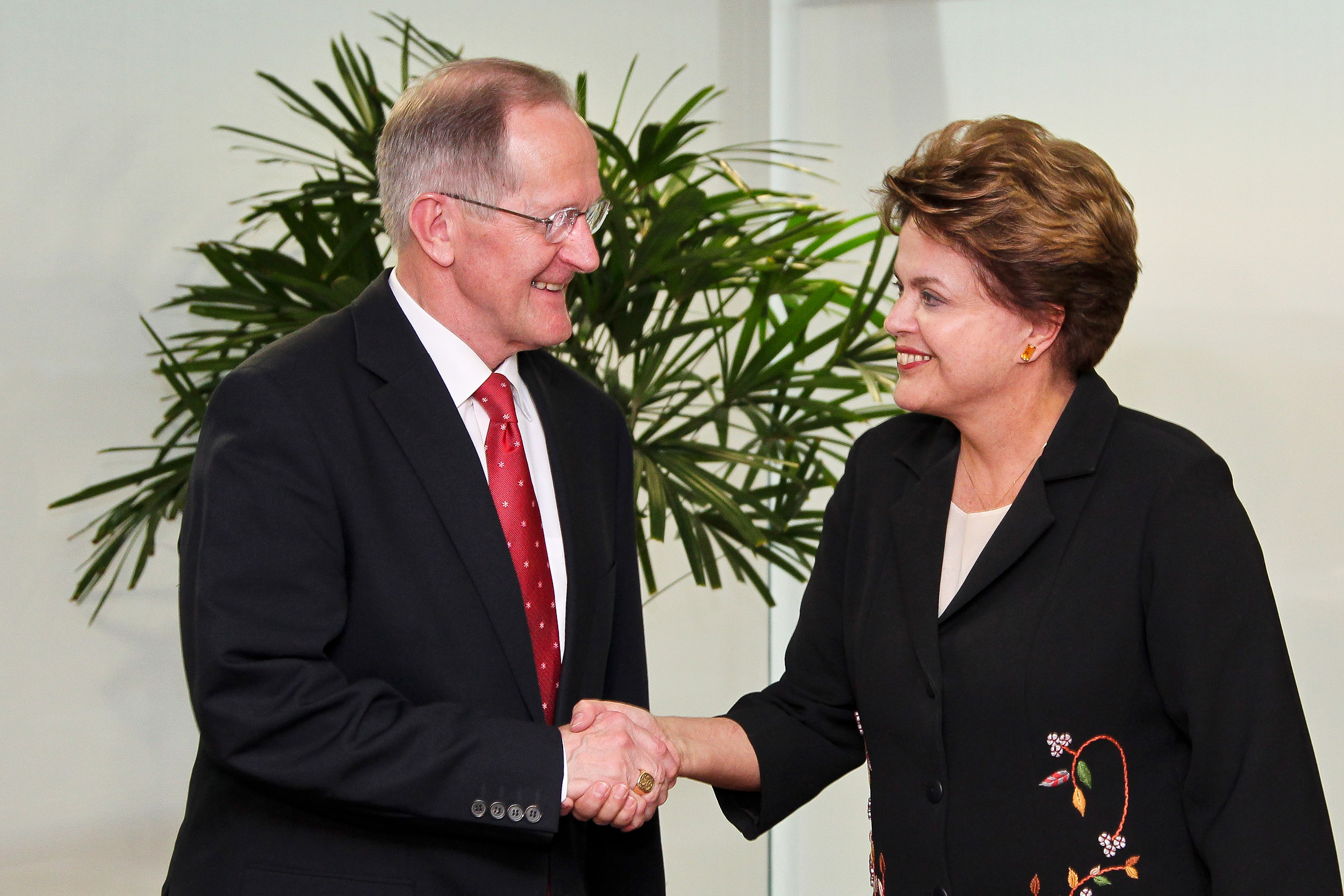 Dilma recebe Joseph Deiss no Palácio do Planalto