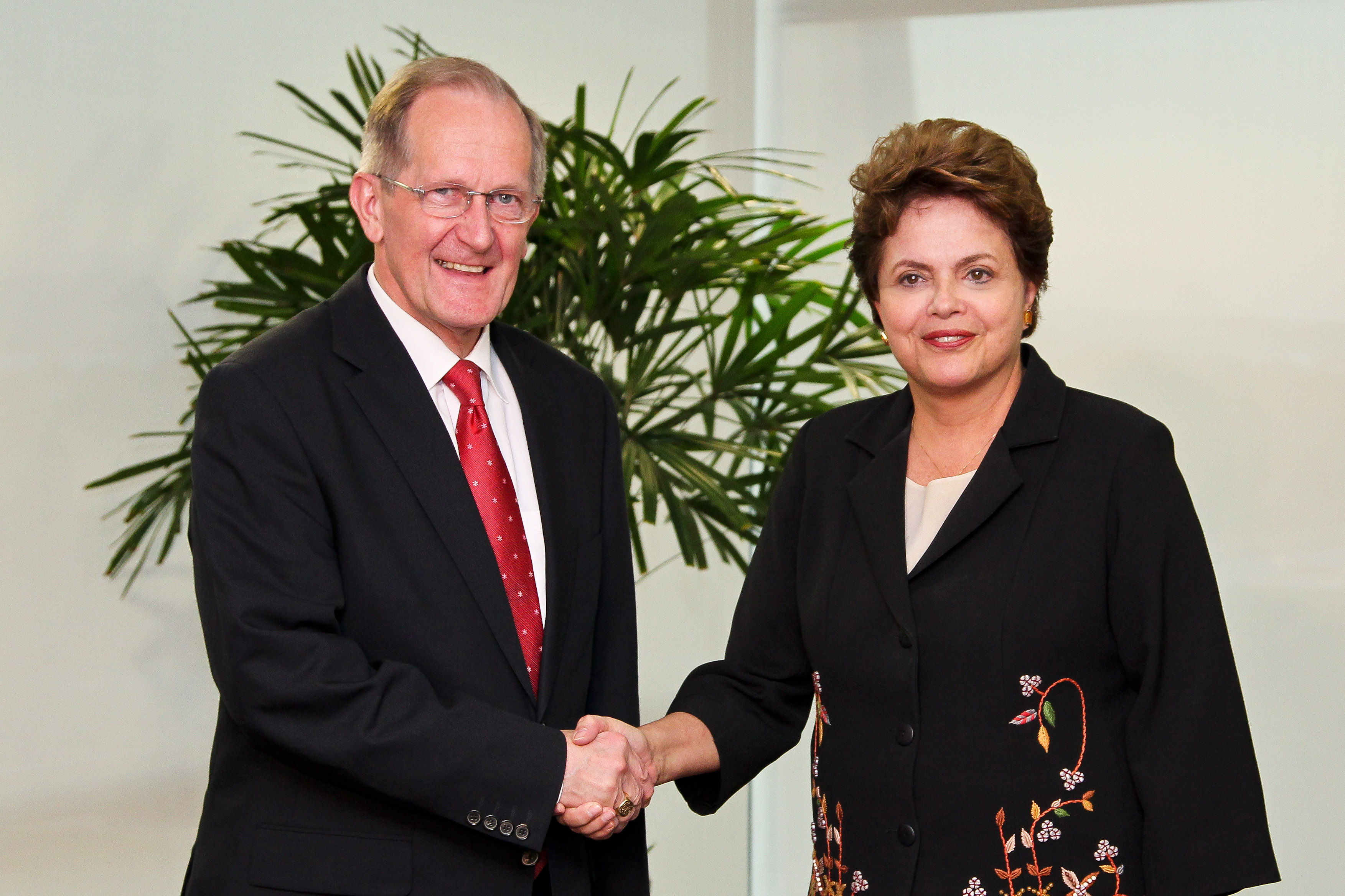 Presidenta cumprimenta o presidente da Assembleia Geral das Nações Unidas