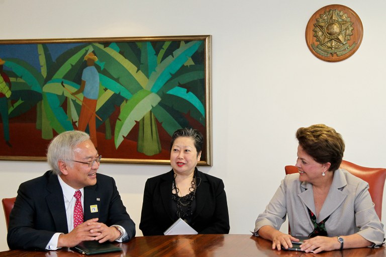 Reunião com o presidente mundial da Toshiba Corporation 2