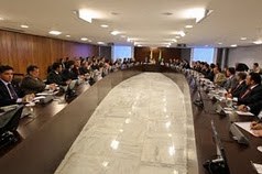 Dilma Rousseff, com vice Michel Temer e ministros, realiza reunião do Conselho Político 3