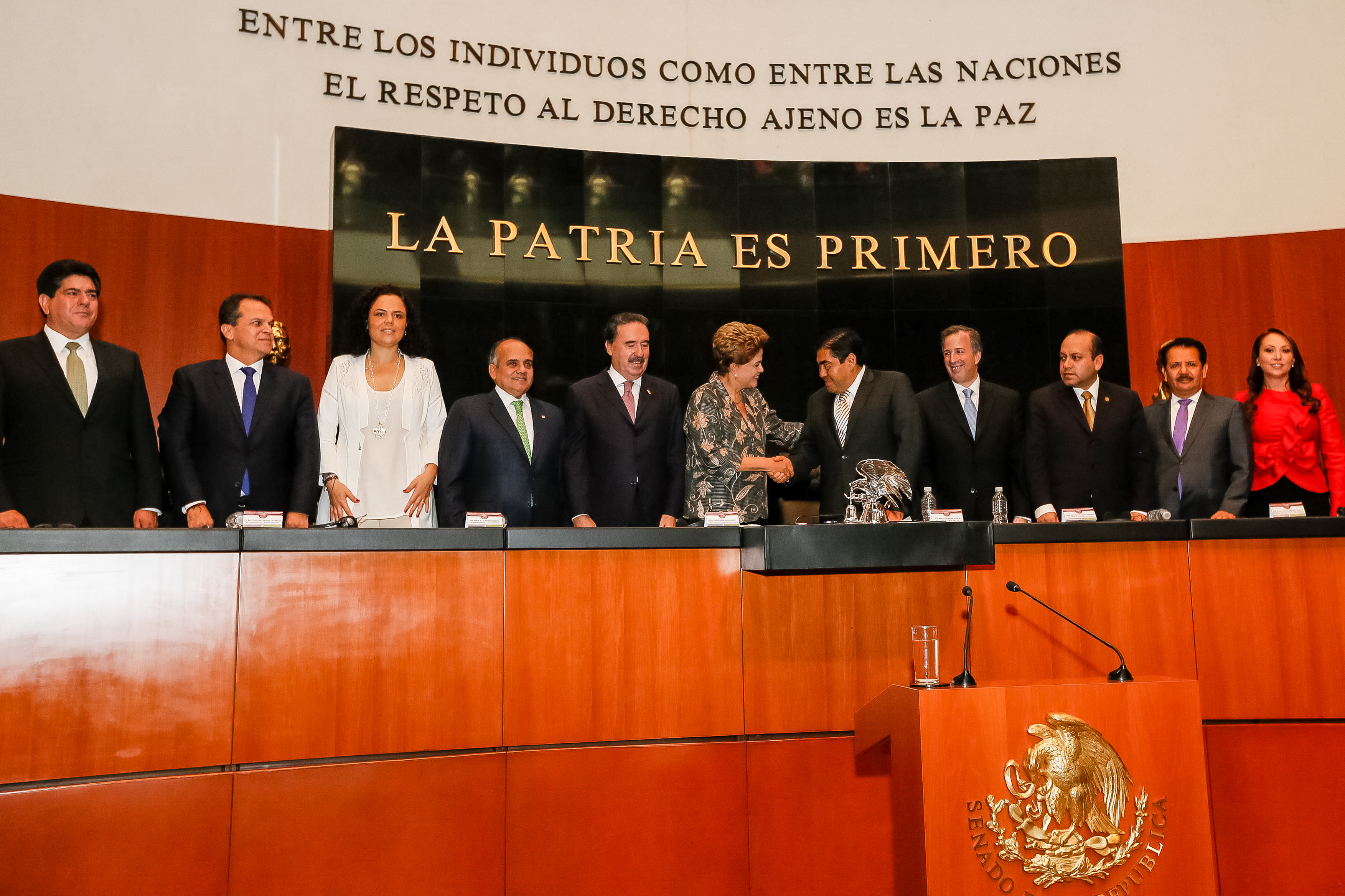 Sessão solene da Comissão Permanente do Congresso da União em homenagem à Presidenta da República - 07