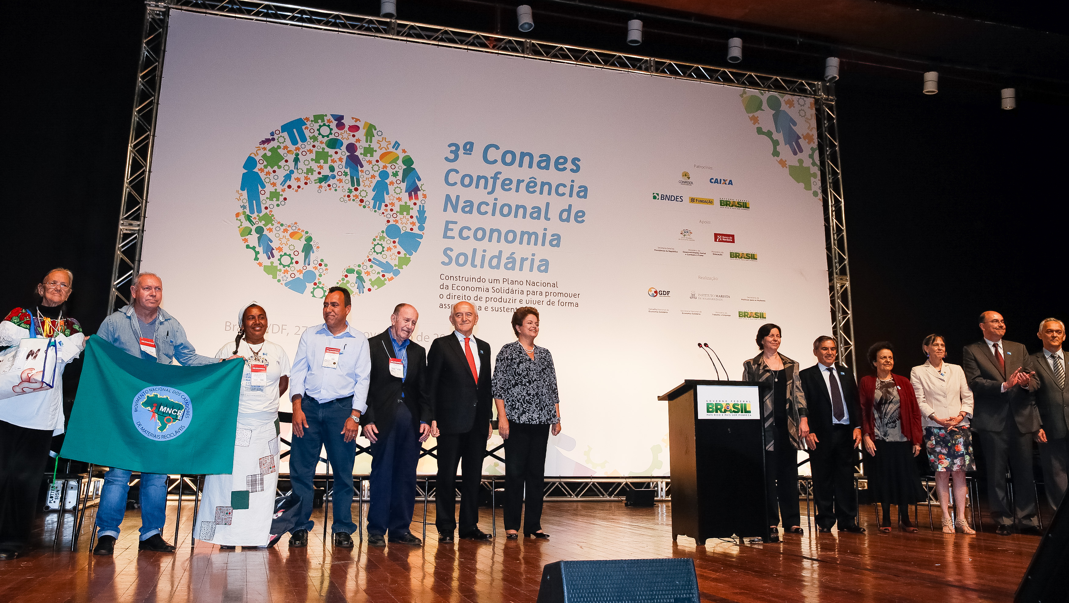 Solenidade de abertura da 3ª Conferência Nacional de Economia Solidária - 01