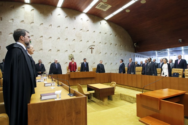 Presidenta Dilma Rousseff durante solenidade de abertura do ano judiciário, no Supremo Tribunal Federal 1