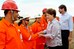 Presidenta Dilma Rousseff cumprimenta trabalhadores 1