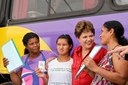 Dilma durante visita ao Expresso Cidadã 4