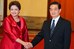 Dilma Rousseff recebe os cumprimentos do presidente da China, Hu Jintao
