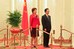 Dilma e Hu Jintao na cerimônia de boas-vindas no Grande Palácio do Povo 7