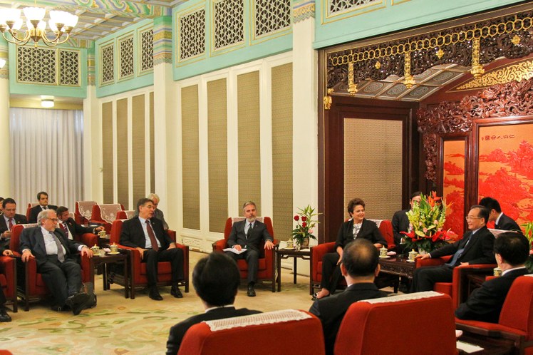 Dilma Rousseff em encontro com o primeiro-ministro da China, Wen Jiabao 1