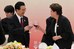 Presidenta Dilma Rousseff e o presidente da China, Hu Jintao, brindam 2