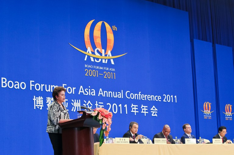 Dilma durante cerimônia de abertura do Fórum de Boao, na China 3