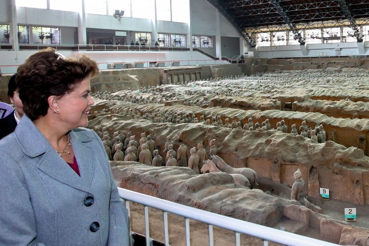 Presidenta Dilma Rousseff visita parque em Xian, China 2