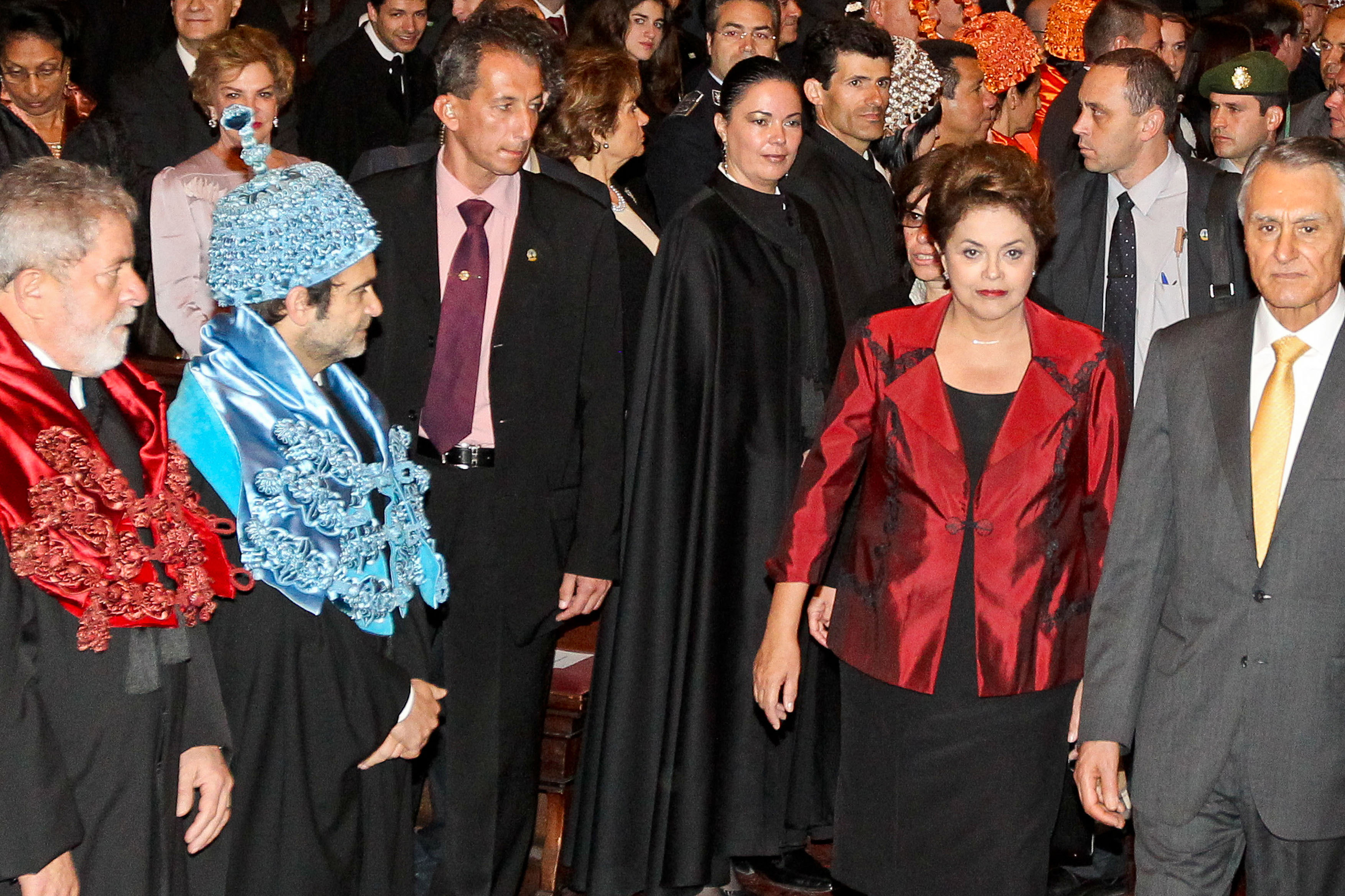Presidenta Dilma Rousseff e o presidente de Portugal, Aníbal Cavaco Silva, participam da cerimônia de outorga do título de Doutor Honoris Causa ao ex-presidente Lula 6 