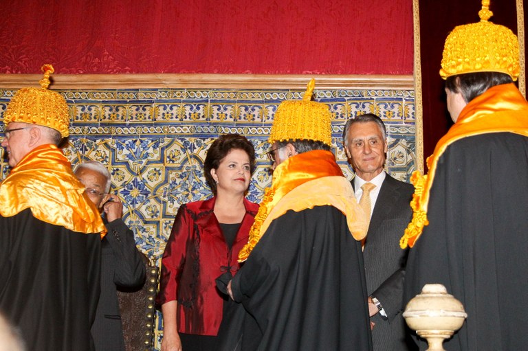 Presidenta Dilma Rousseff, o presidente de Cabo Verde, Pedro Pires, e o presidente de Portugal, Cavaco Silva, participam da cerimônia 3 Presidenta Dilma Rousseff, o presidente de Cabo Verde, Pedro Pires, e o presidente de Portugal, Cavaco Silva, participam da cerimônia 3