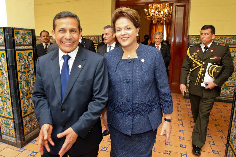 Dilma Rousseff e o presidente do Peru, Ollanta Humala 1