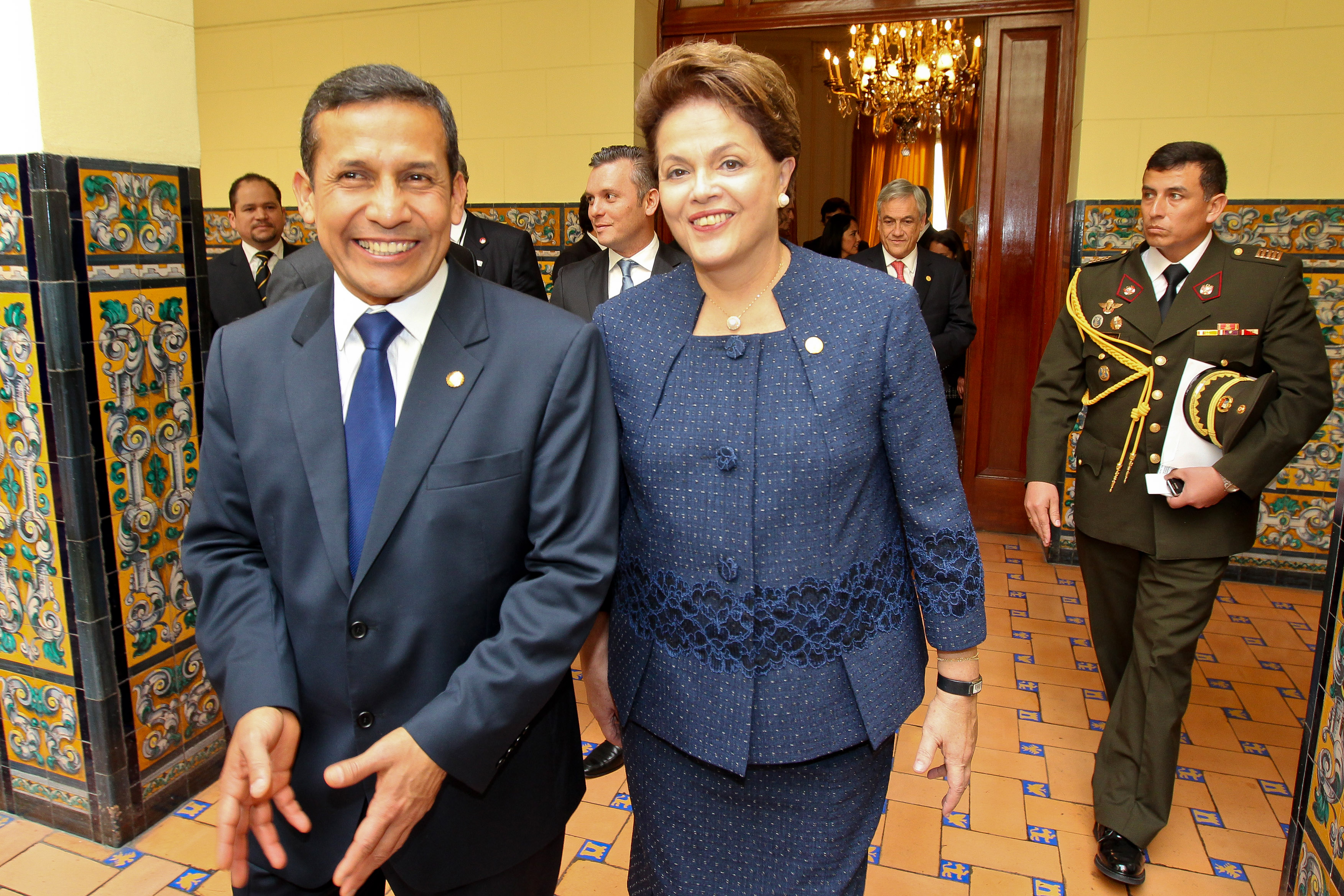 Dilma Rousseff e o presidente do Peru, Ollanta Humala 1