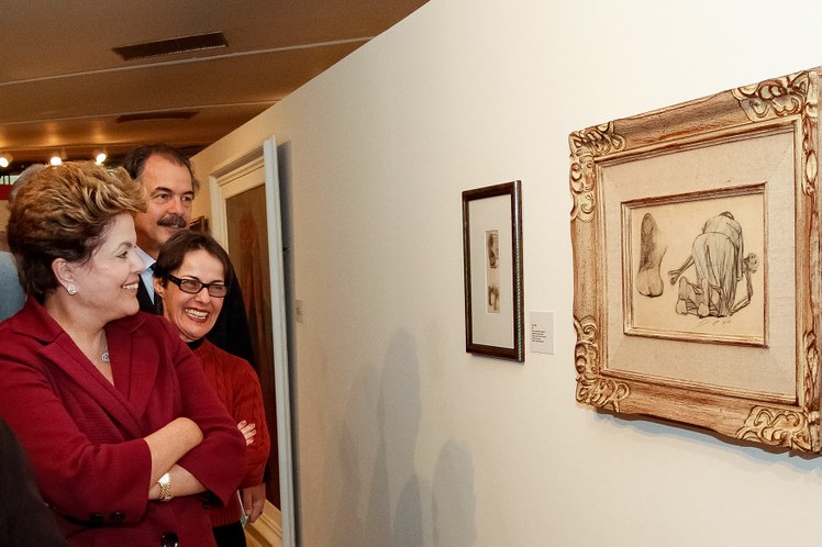 Visita à exposição dos painéis " Guerra e Paz " de Cândido Portinari - 02