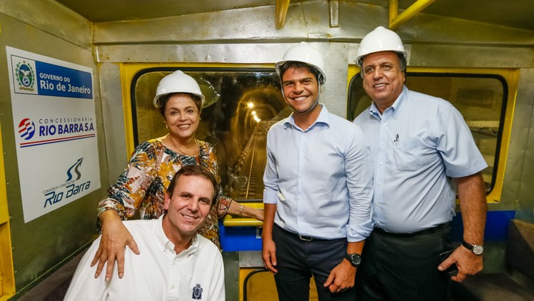Visita à Travessia do Túnel de Conexão entre São Conrado e a Barra na Linha 4 do Metrô - Trackmobile - 02