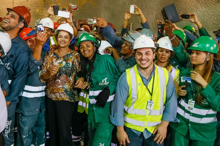 Visita à Travessia do Túnel de Conexão entre São Conrado e a Barra na Linha 4 do Metrô - Trackmobile - 08