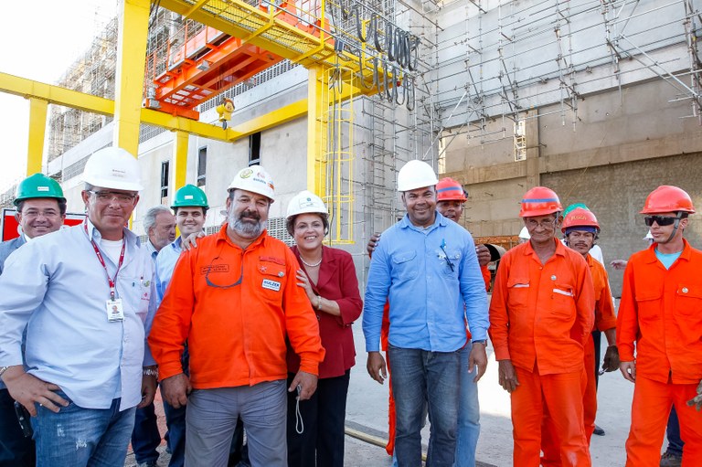 Visita às obras da Estação de Bombeamento - EBI-1, do Projeto de Integração do Rio São Francisco - PISF - 03