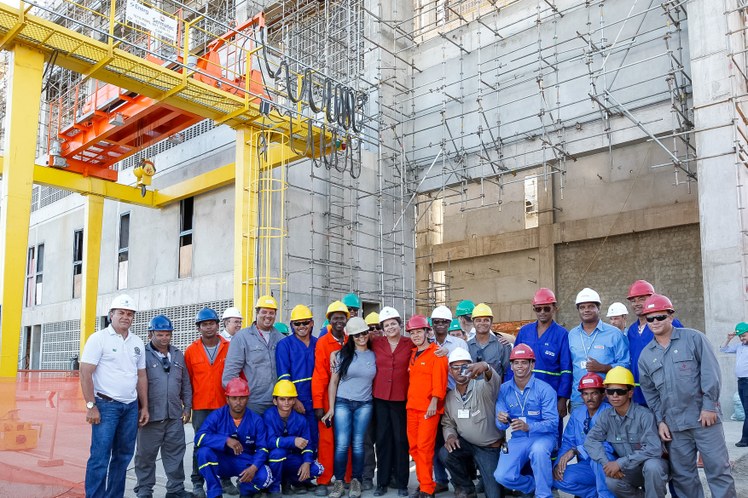 Visita às obras da Estação de Bombeamento - EBI-1, do Projeto de Integração do Rio São Francisco - PISF - 01