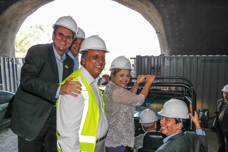 Visita às obras da Estação São Conrado e deslocamento pelo túnel da Linha 4 do Metrô do Rio de Janeiro - 03