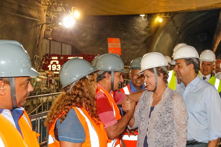 Visita às obras da Estação São Conrado e deslocamento pelo túnel da Linha 4 do Metrô do Rio de Janeiro - 05