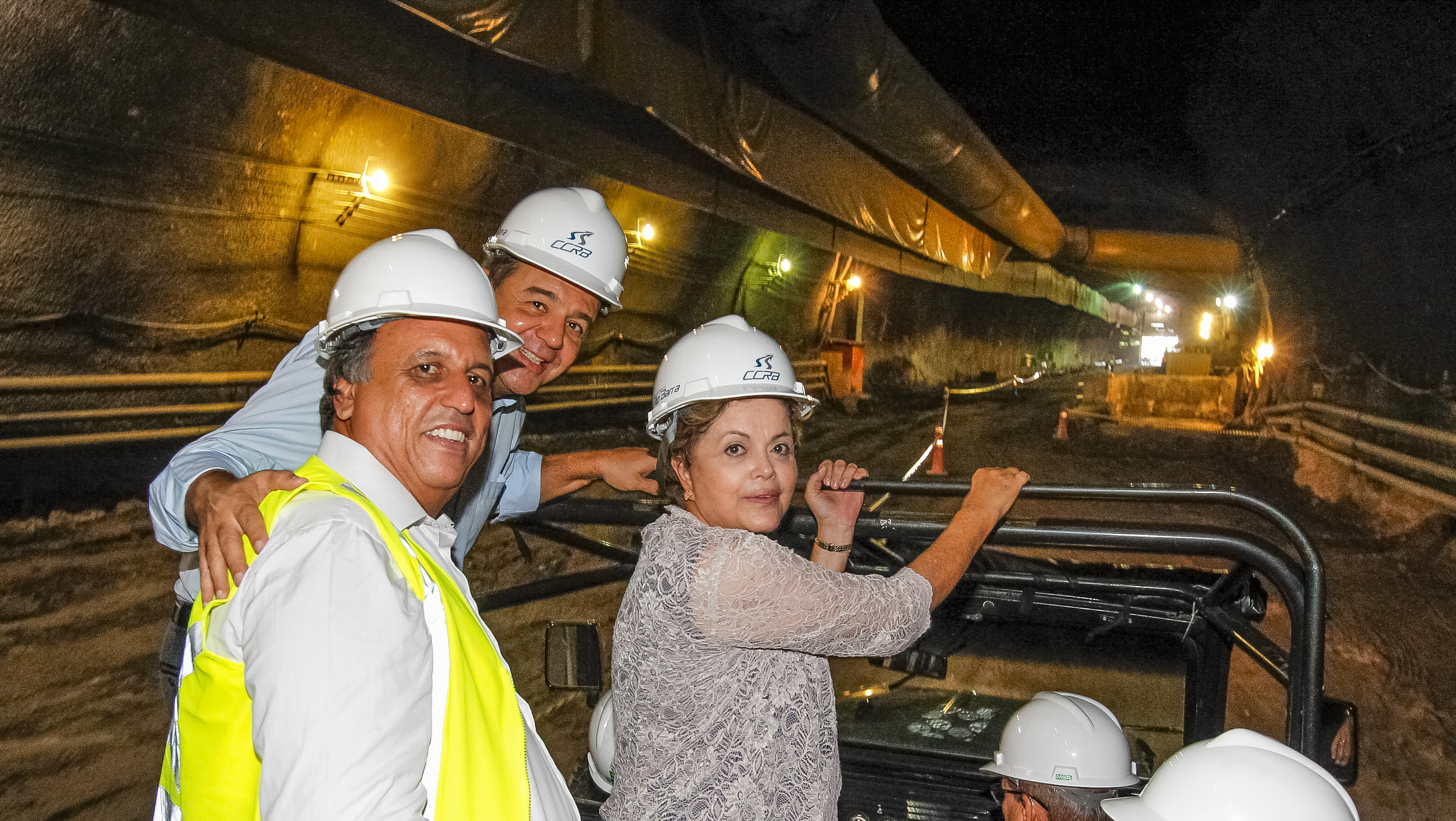 Visita às obras da Estação São Conrado e deslocamento pelo túnel da Linha 4 do Metrô do Rio de Janeiro - 02
