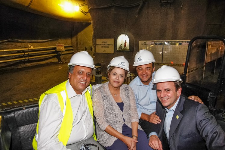 Visita às obras da Estação São Conrado e deslocamento pelo túnel da Linha 4 do Metrô do Rio de Janeiro - 01