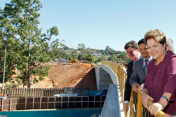Visita às obras de modernização da linha férrea em Belo Horizonte