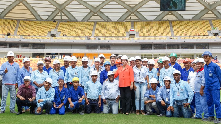Visita às obras do Estádio Arena da Amazônia - 02