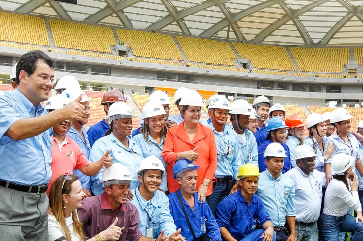 Visita às obras do Estádio Arena da Amazônia - 03