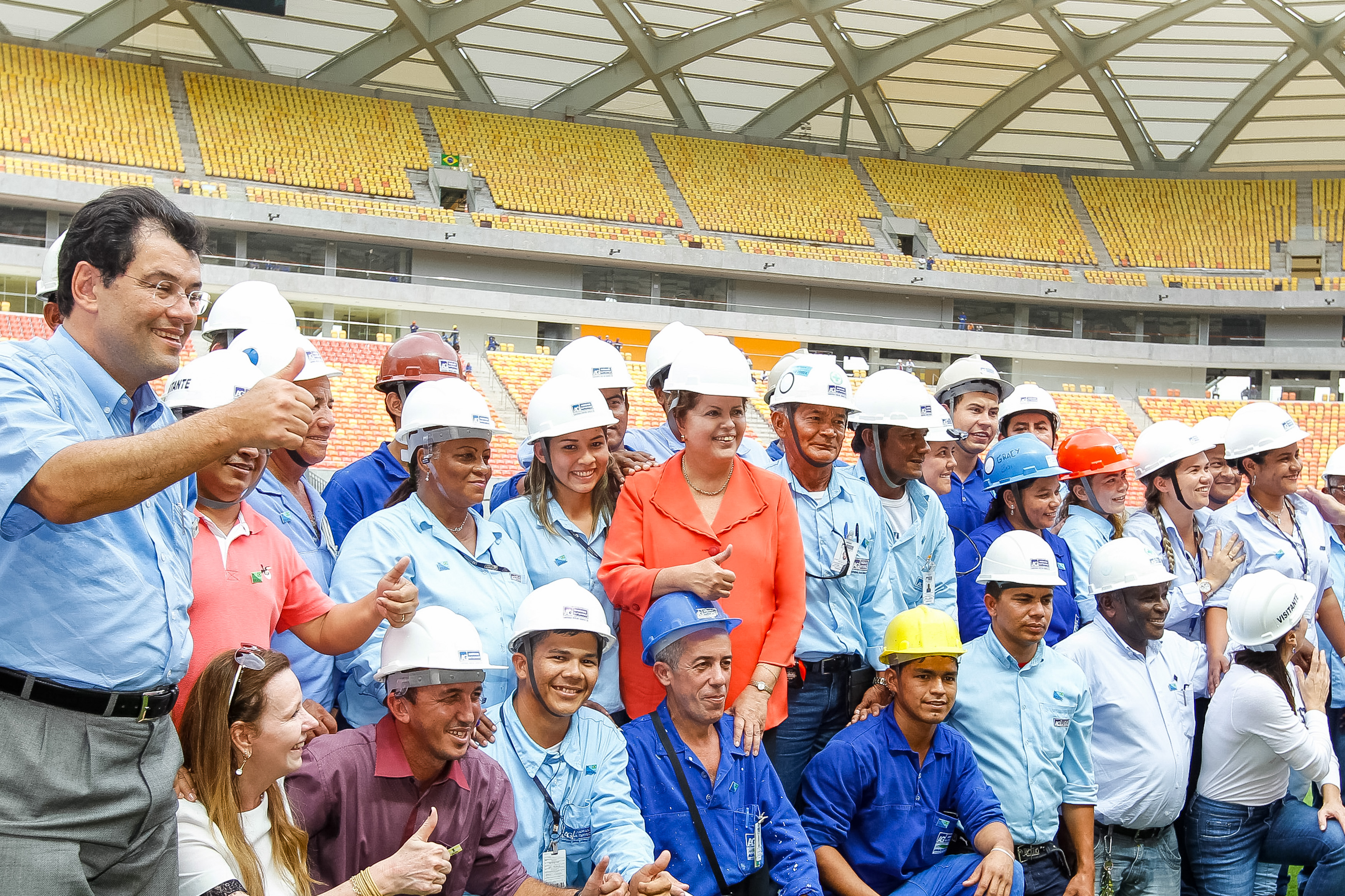 Visita às obras do Estádio Arena da Amazônia - 03