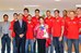 Dilma Rousseff, o ministro do Esporte, Orlando Silva, e o presidente da Fiesp, Paulo Skaf, durante encontro com atletas da equipe masculina de vôlei do SESI-SP 2