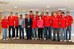 Dilma Rousseff, Orlando Silva, e o presidente da Fiesp, Paulo Skaf, posam para foto com atletas da equipe masculina de vôlei do SESI-SP