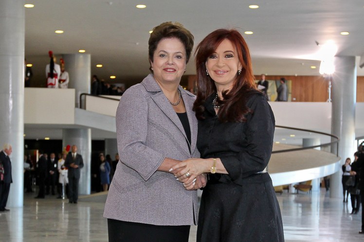 Dilma Rousseff recebe no Palácio do Planalto a presidenta da Argentina, Cristina Kirchner 2