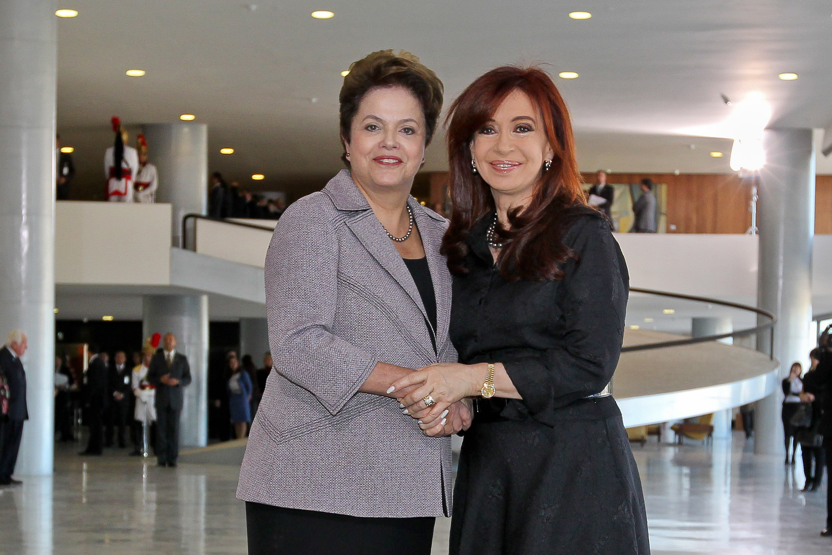 Dilma Rousseff recebe no Palácio do Planalto a presidenta da Argentina, Cristina Kirchner 2