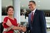 Dilma Rousseff e o presidente dos Estados Unidos, Barack Obama, durante cerimônia oficial de chegada ao Brasil 3